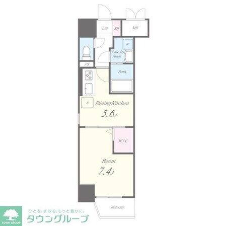 グランパークタワーの物件間取画像